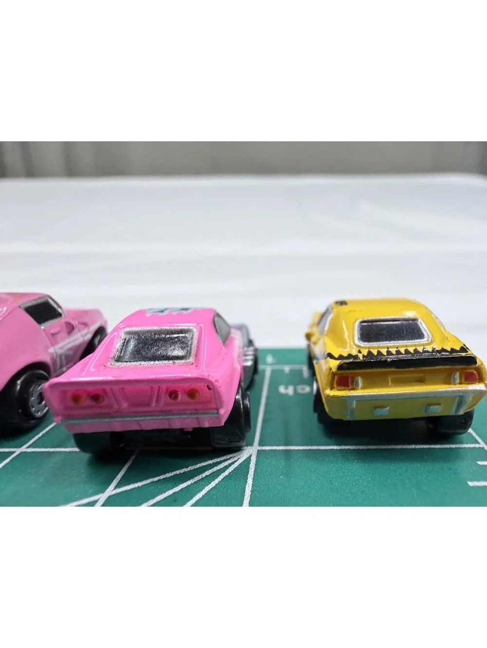 Set of 11 Vintage Galoob 1986-1987 Toy Cars with Various Designs and Colors